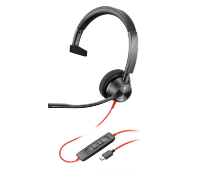 Słuchawki biurowe, callcenter Poly Blackwire 3310 USB-A/USB-C